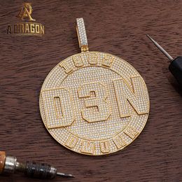 Pass Diamond Tester 14k Gold Moissanite Cross Pendant Ice Out Round Brilliant Cut Diamond Hip Hop Pendant