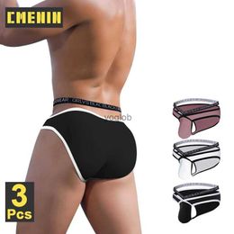 Underpants CMENIN Cotton Sexy Men Underwear V-neck Hanging Bikini Mens Briefs U Pouch Men Underpants Sissy Jockstrap Panties Man Innerwear