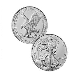 40mm Spot Winged Eagle 2024 2023 American Eagle Silver Coin Statue of Liberty Coin cross Eagle Ocean