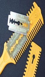 Whole 1 Pc Barber Scissor Hair Cut Styling Razor Magic Blade Comb Hairdressing Tool Kit Hair Scissors6282003