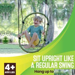 Outdoor Games & Activities Woval Green Adjustable Reclining Indoor And Outdoor Rocking Swing Holds 400 Lbs Ages 4 Up Drop Delivery Spo Dhbew