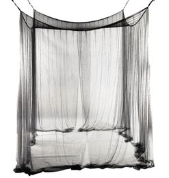 New 4Corner Bed Netting Canopy Mosquito Net for QueenKing Sized Bed 190210240cm Black4769645