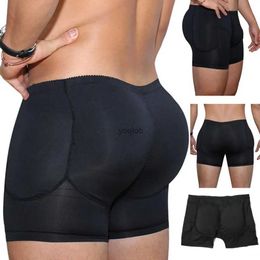 Underpants Men Underpants Breathable Pad Filling Thick Fake Butt High Elastic Butt Lifted Anti-septic Men Boxers Underwear Butt Lifter