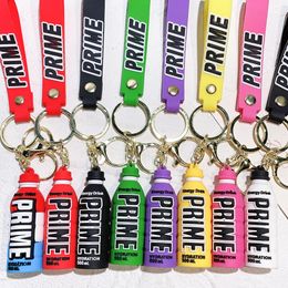 Bottle Keychain Prime Drink Wine Bottle Pendant PVC Soft Rubber Beverage Bottle Bag Pendant