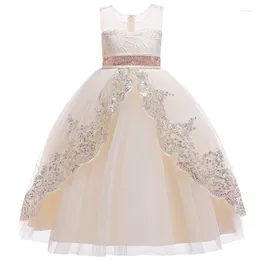 Girl Dresses 2024 Summer Dress For Girls Lace Wedding Party Gown Kids Elegant Princess Children Clothing 3 10 12 Year