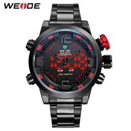 WEIDE Mens Sports Business Military Army Quartz movement Analogue led Digital Automatic Date Alarm Wristwatches Relogio Masculino323R