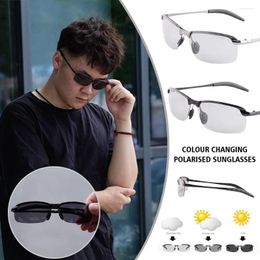 Sunglasses Frames Day Night Vision Glasses Pochromic Men Sun Polarised Driving AntiGlare Fishing Colour Changin Q0J6