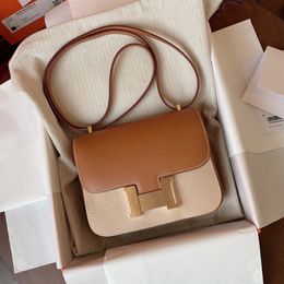Designer leather handbag crossbody bag luxury handbag leather shoulder bag high-quality square fashionable shoulder bag
