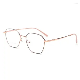 Sunglasses Frames Japanese And Korean Series Metal Thin Edge Lightweight Myopia Lens Frame