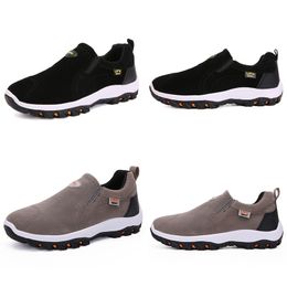 running shoes spring summer red black pink green brown mens low top Beach breathable soft sole shoes flat men blac1 GAI-55