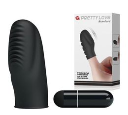 Mini Finger Vibrator Sleeve Female Masturbator Vibrator Bullet Sex Toys Small Tongue Massage Stimulation Clitoris Soft Silicone Y8509348