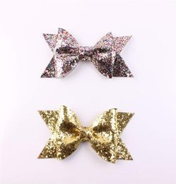 10pcs lot Gold Silver Glitter Sequins Hair Bows Clips Handmade Hairpins Girls Hairgrips Fashion Headwear16989007978