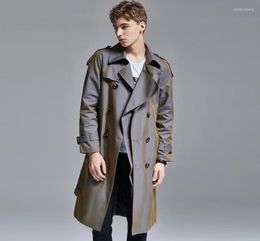 Men039s Trench Coats Fashion Coat Men Autumn Winter Overcoat Change Colour Long Khaki Male Windbreaker Business Casual Korean C2748032