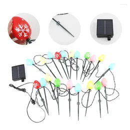 Solar Easter Egg String Lights IP65 Waterproof Stake Light 1200mAh Ground For Outdoor Garden Patio