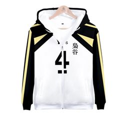 Japan Anime Haikyuu Fukurodani 3D Hoodies Sweatshirts Men Akaashi Keiji Bokuto Koutarou Zipper Hooded Jacket Cosplay Costume1267642