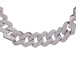 New Vvs Moissanite Cuban Link Design Hip Hop New Wholesale Diamond Cuban Link Chain for Women Mens Fine Jewelry