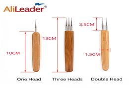 AliLeader 3pc Braiding Dreadlock Tools For Hair Knitting Needles Crochet Knitting Hooks Bamboo Needles Braid Hair Tool Set DIY3152004