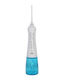 300ML Oral Portable Irrigator Electric Water Flosser Dental Water Jet Desktop Flosser Cordless Teeth Cleaning Tools with 2 Floss T2881744