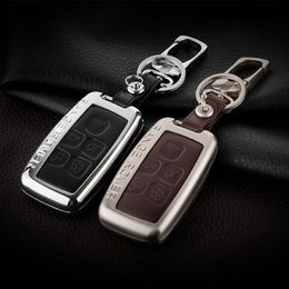 Leather Car Styling Key Cover Case Accessories Keyring For Land Rover a9 range rover lander 2 3 Evoque discovery 3 4 Sport 220253Z