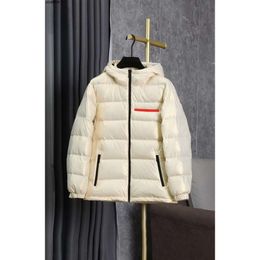 Piumino di lusso Cappotto invernale Marchio di moda da neve con cappuccio da esterno caldo