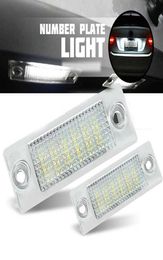 2pcs Car LED Licence Number Plate Lights Lamp For VW Transporter T5 Multivan Caravelle Eurovan Passat Caddy Touran Golf Car3471904