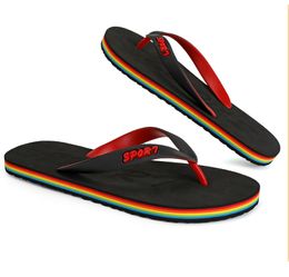 Slippers spring summer red black pink green mens low top Beach breathable soft sole shoes flat men GAI-303 trendings