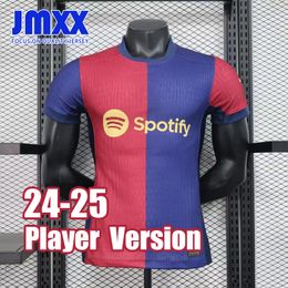 JMXX 24-25 Barcelona Soccer Jerseys styles Mens Uniforms Jersey Man Football Shirt 2024 2025 Player Version