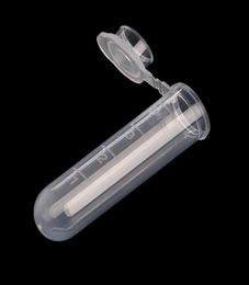 50Pcs 5ml Plastic Clear Test Centrifuge Tubes Snap Cap Vials Sample Lab Container New Laboratory D148148919