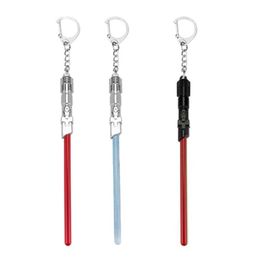 Keychains Arrival Movie Lightsaber Keychain Fashion Key Holder Ring For Fan's Gift225E