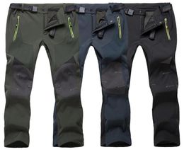 Plus Size Mens Hiking Pants Zipper Waterproof Combat Straight Pant with Pocket Male Breathable Outdoor Fishing Climbing Trousers365333243