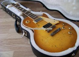 TPP Jimmy Page No.2 Relic Sunburst Electric Guitar 1 Piece Mahogany Body One Piece Neck No Scarf Joint Grover Tuners