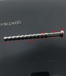 Stainless Steel 160mm long 8mm Urethra Sounding Plug Male Urethral Sound Dilator Penis Cock Stretcher Men Sex Toy Pleasure Stick M7361110