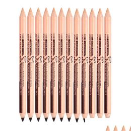 Eyebrow Enhancers 48Pcs/Lot Maquiagem Eye Brow Menow Makeup Double Function Pencils Concealer Maquillaje Drop Delivery Health Beauty Dhbzw