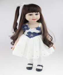 The Cutest Fashion Lifelike Baby 18039 Inch American Girl Doll PlayToy BDG67 Ecofriendly Brinquedos Meninas Bathing DIY Doll C8891013