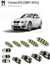 Shinman 18pcs Error Car LED Interior Light Kit Auto Led Bulbs For BMW E92 20072011 led interior lighting6156290