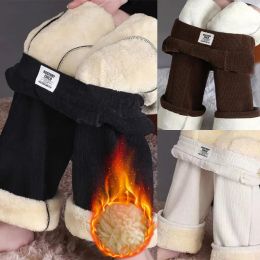 Sweaters Women Winter Fleece Thick Pants Lamb Wool Outer Wear Trouser Thermal High Waist Straight Loose Leggings Warm Slim Plus Size Pant