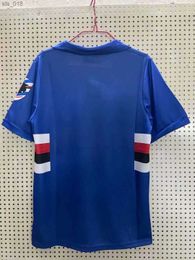 Soccer Jerseys Sampdoria retro soccer jerseys Mancini home Classic Vintage football Sports shirts S-2XLH240306