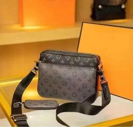 designer bags mens women Leather 3pcs set Detachable Trio Messenger Bags Crossbody bag 3 in 1 Shoulder Bag Handbags Purse Wallet AAA