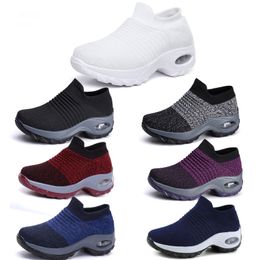 Large size men women's shoes cushion flying woven sports shoes hooded shoes fashionable rocking shoes GAI casual shoes socks shoes 35-43 56