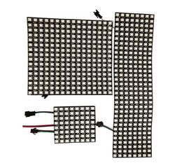 WS2812B RGB 5050 SMD Flexible Modules 8x8 16x16 8x32 Pixel Panel Matrix Screen WS2812 IC Led Module Individually Addressable DC5V5643003