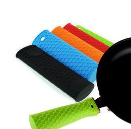 Silicone Handle Holder Potholder Rubber Pot Handle Sleeve Heat Resistant Heat Resistant Kitchen Accessories JK20064051742