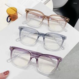 Sunglasses Frames Vintage Fashion Round Myopia Glasses For Women Men Anti Blue Light Flat Mirror Computer Eyeglasses Student Nearsight