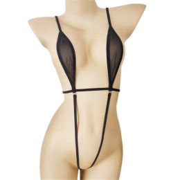 Swimwear bikini sexy Camisole transparent Lace Frenulum Tight fitting Sandy beach swimwear women one piece swimsuit women monokini