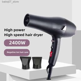 Hair Dryers 110V/220V High speed Hair Dryer Retro Colour 2400W High Power Fast Drying Silent Home Hair clipper Recommendation Q240306