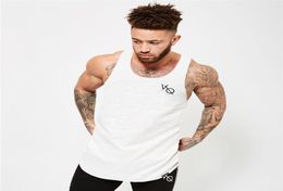 Sleeveless Gym T Shirt Men Running Shirt Summer Vest Cotton Breathable Mens Tank Top Gym Workout Fitness TShirt Sport Shirt2378887