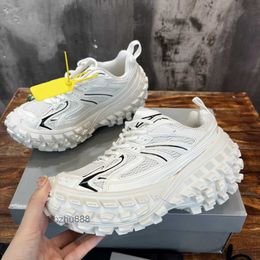 Summer Defender Sneakers Designer Shoes Women Men Tyre Shoes Rubber Dad Chunky Sneaker Casual Fashion Mesh and Nylon Shoe Size Extreme Tyre Tread Sole 768k