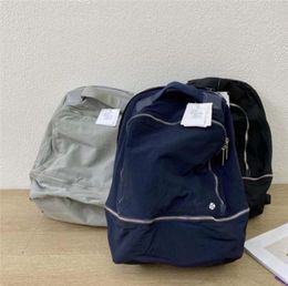 Simple Solid Colour Students Campus Outdoor Bags Teenager Shoolbag Backpack Korean Trend With Backpacks Leisure Travel4727799