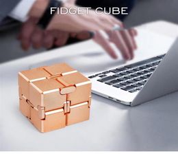 Epacket Antistress Infinite Cube Toys Aluminium Alloy Infinity Cube Office Flip Cubic Puzzle Stress Reliever Autism Relax Toy for A7062796