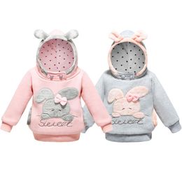 Girls Sweatshirt Hoodies Cartoon Sweat Rabbit Spring Hooded Coats For Girls Full Sleeve Kids Clothes Toddler Girls Sweatshirt5048121