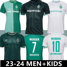 Soccer Jerseys 2023 2024 Werder Bremen SPECIAL SOCCER JERSEY Marvin Ducksch Leonardo Bittencourt BLACK GREEN 23 24 FRIEDL PIEPER FOOTBALL SHIRTS TOP THAILAND QUALI